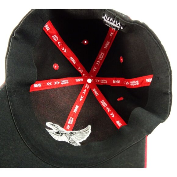 Native North West Red Raven Hat MD/LG Indigenous Art Baseball Cap Vancouver BC - Picture 8 of 8